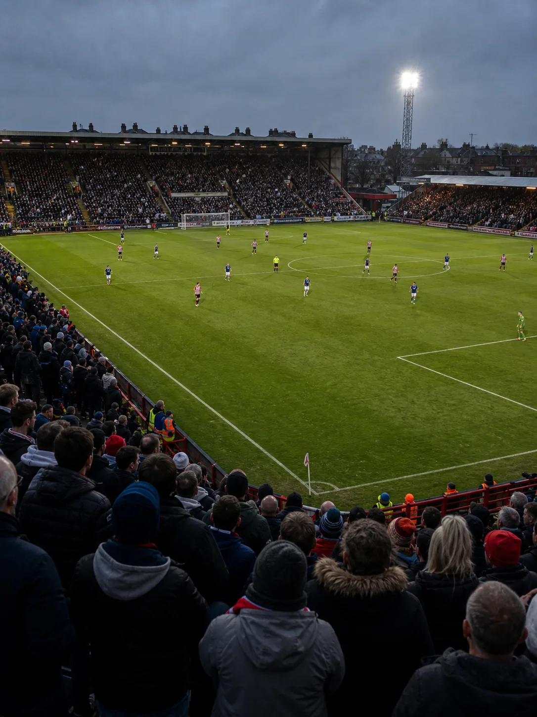 Fotbollsarena kopplad till Championship och resultat som påverkar tabellen